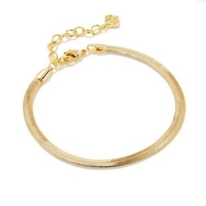 NWT KENDRA SCOTT KASSIE Chain Bracelet In 14K Gold